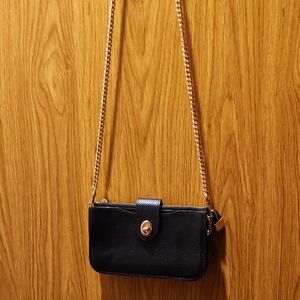 Coach Navy Blue Leather Crossbody Bag